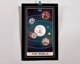 The World 11x17 Poster Art Print (Jerma Tarot)