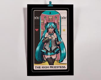 The High Priestess 11x17 Poster Art Print (Jerma Tarot)
