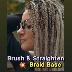 Handmade DE Braids Extensions – Straight End Synthetic Hair, Reusable Brushable Festival Braids | 2026 Hair Trend