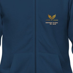Armies of Heaven basic zip hoodie