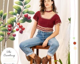 The Cranberry Top Crochet Pattern