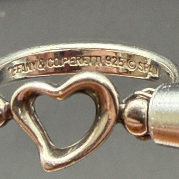 Vintage Sterling Silver Tiffany & Co. Elsa Peretti Open Heart Ring