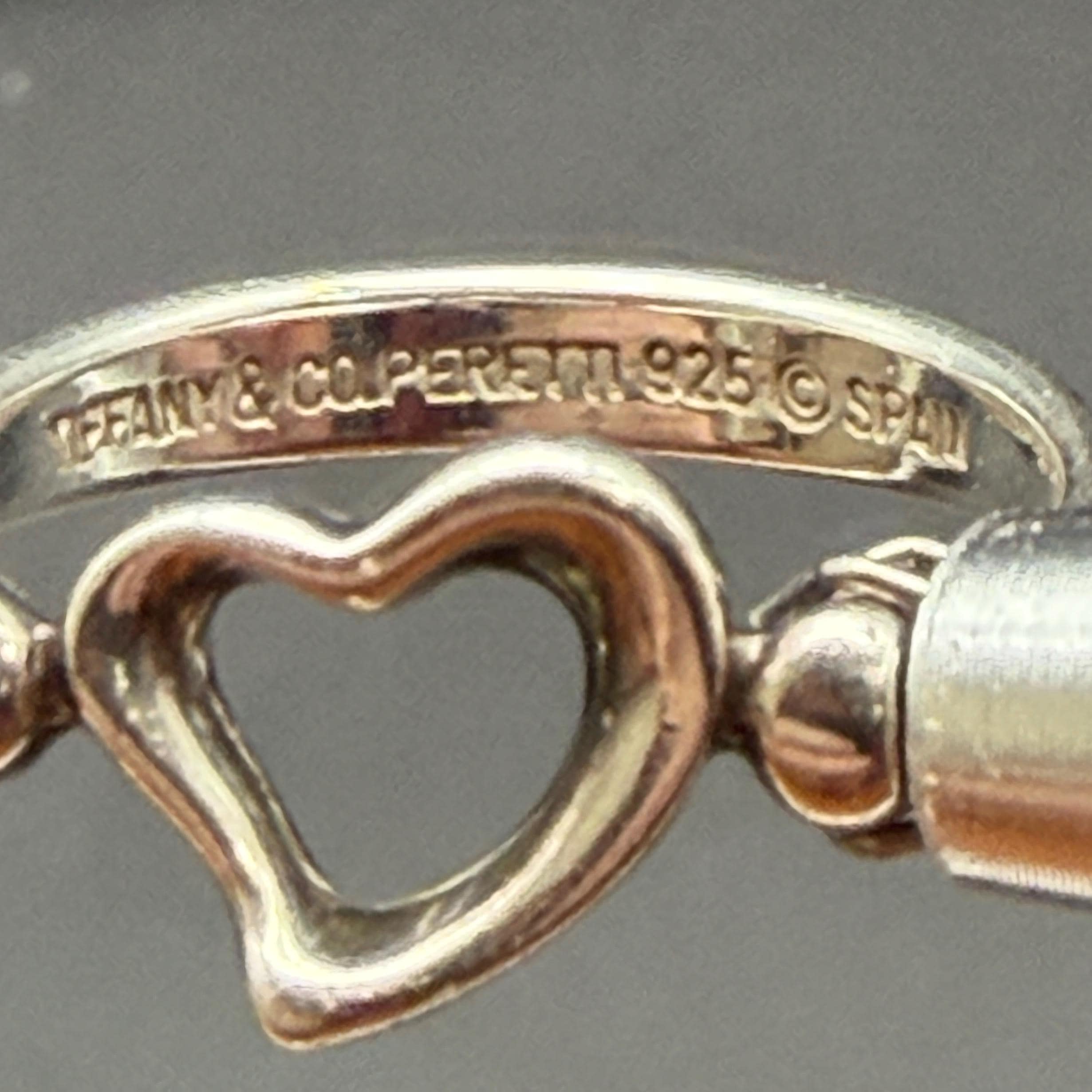 Vintage Sterling Silver Tiffany & Co. Elsa Peretti Open Heart Ring