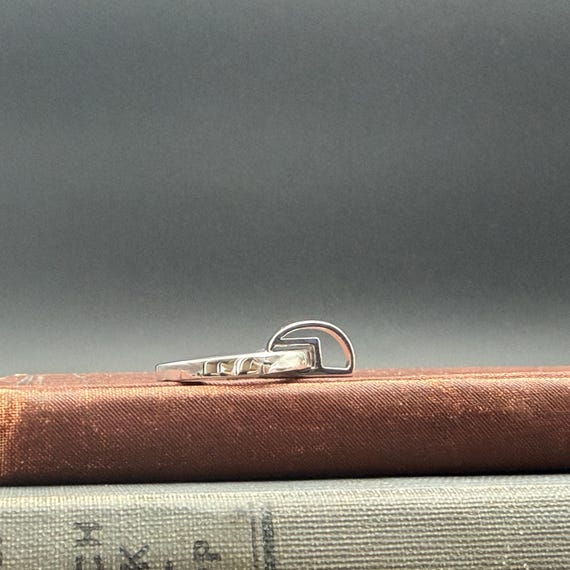 Vintage Sterling Silver Interlocking Double Circl… - image 14