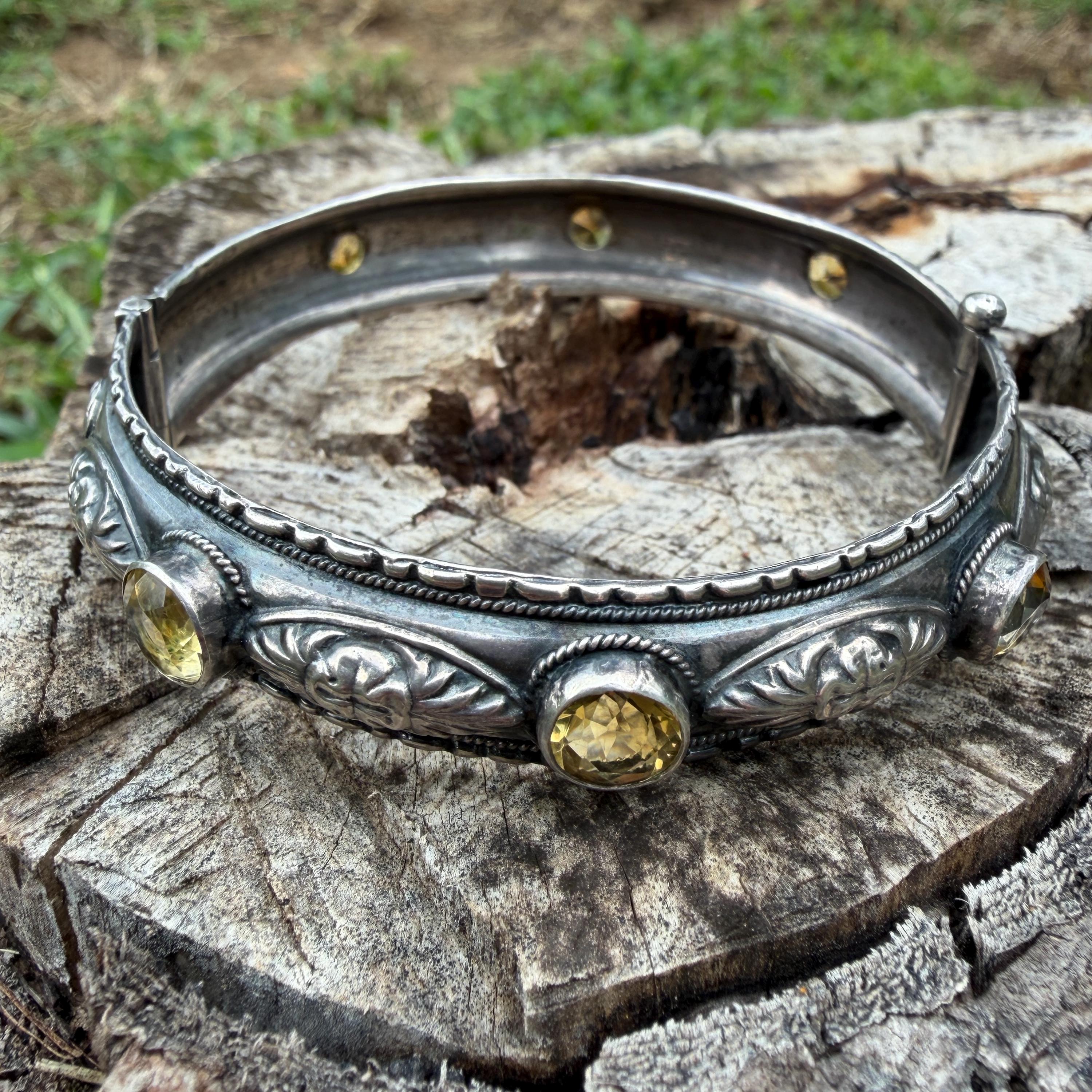 Antique 800 Silver Bracelet - Etsy