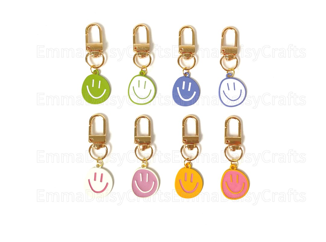 Smiley Keychains/car Keychain/airados Keychain/ Boho Cute Keychain