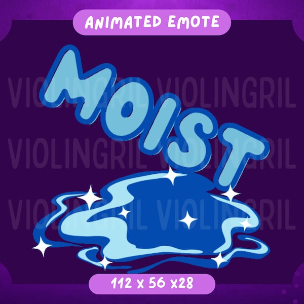 Animated Emote | Moist Animated Emote| Wet Emote | Discord Emote | Twitch Emote