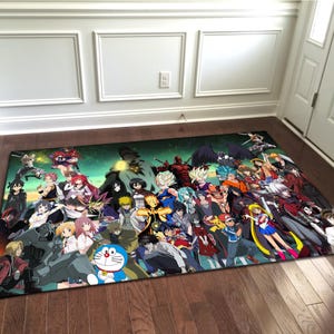 Anime Teppich, Anime Geschenk Teppich, Anime Dekor, Anime Fan Geschenk Teppich, Teppich nach Maß, Anime Decor Geschenk, Anime, Manga Teppich, Anime Teppich