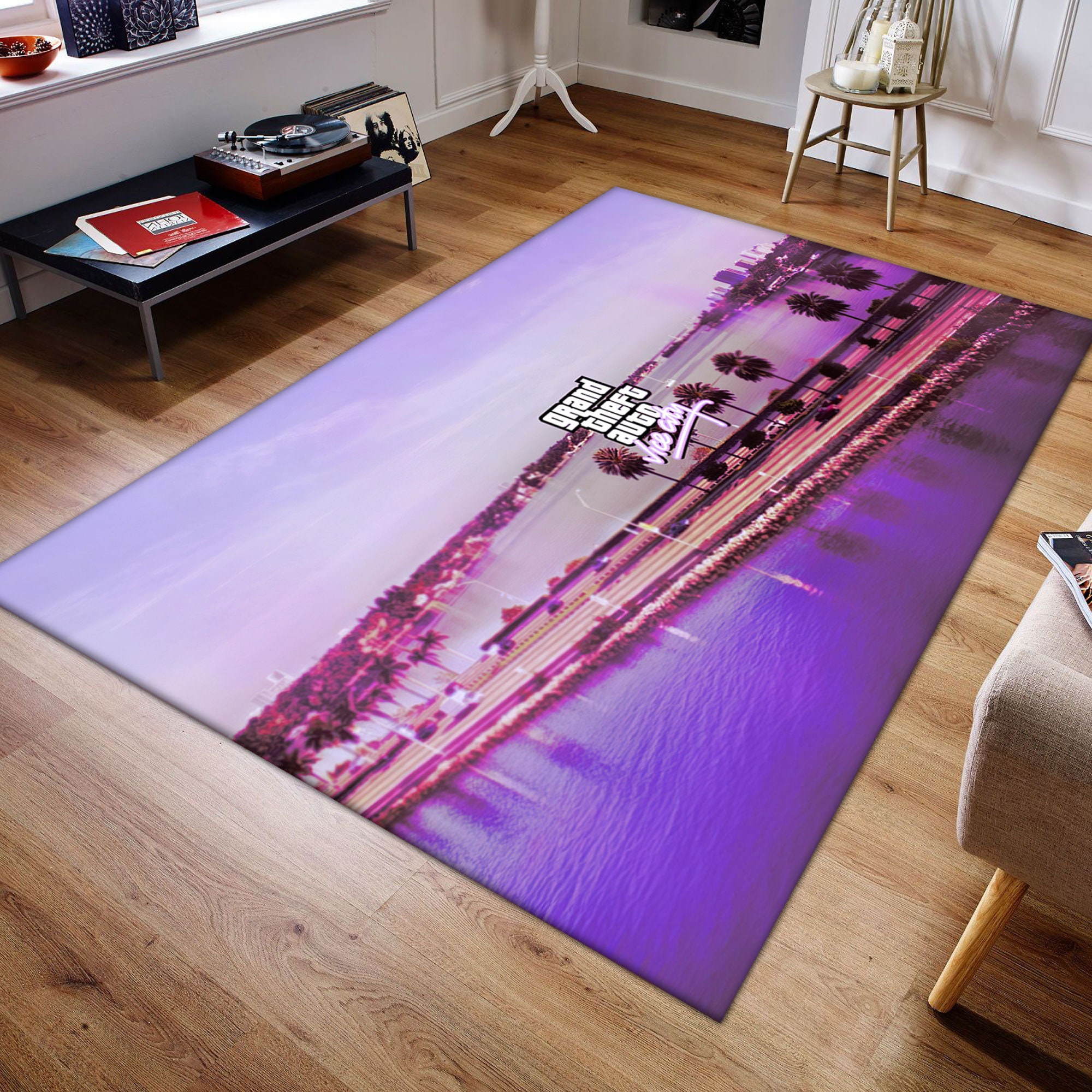 Grand Theft Auto Liberty City Stories and Vice City Stories Disc Round Rug  Carpet