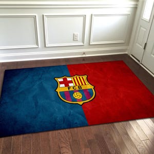 Barcelona Rug, Barca Rug, Barca Decor, Barcelona Gift Rug, Football Rug, Sports Team Rug, Soccer Rug, Barca Fan Gift