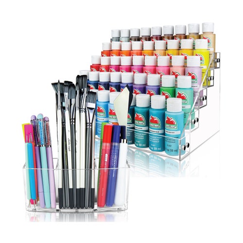 Acrylic Paint Organizer Craft Paint Storage Hobby Paint Etsy