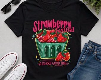 Softstyle Erdbeerfest T-Shirt, Unisex Gildan Softstyle