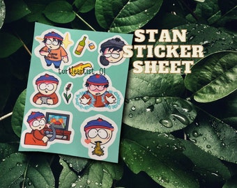 stan south park sticker sheet