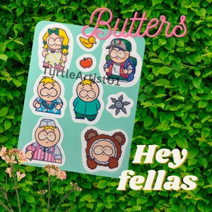 Butters sticker sheet
