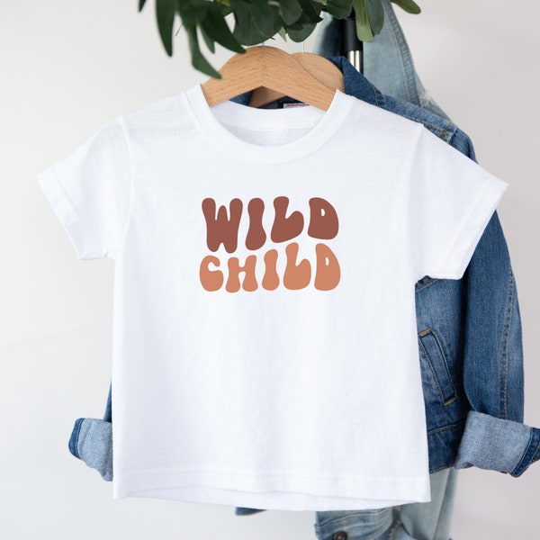 Wild Child Kids T-shirt | Gender Neutral Kids Wild Child Tee | Boho Kids Tee | Cute Kids Shirt | Gift for Kids | Sibling Matching