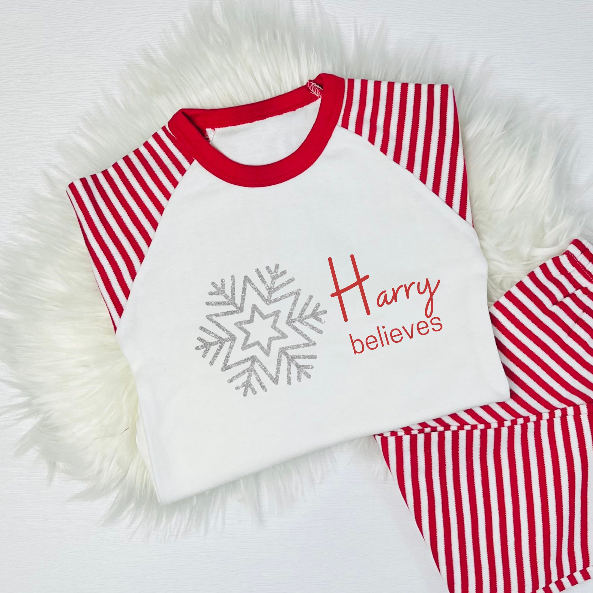 Buy Magical Matching Family Christmas Pyjamas Red and White Online
