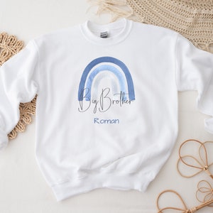 Big Brother Little Brother Matching Jumpers Personalised Boys Sweatshirt Gift For Boys Twinning Baby Announcement Sweatshirt Big Brother