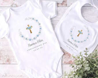 Baby Christening Outfit | Personalised Baby Christening Bodysuit | Baby Christening Gift | Baby Keepsake | Baby Baptism | Baby Naming Day