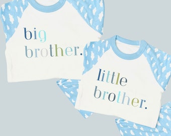 Big Brother Little Brother Pyjamas | Brother Matching | Baby Announcement | Big Brother Announcement | Gift For Big Brother