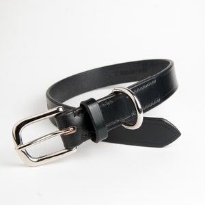 Black Leather Dog Collar. Luxury Dog Collar image 2