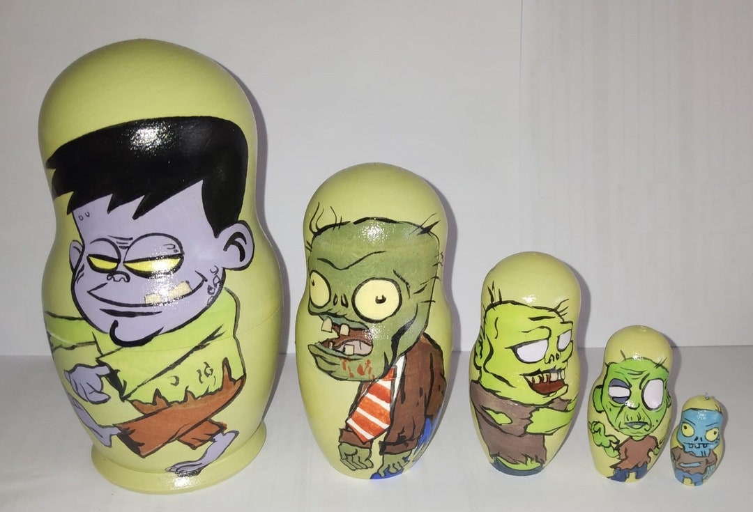 Zombies Nesting Doll Handmade Etsy