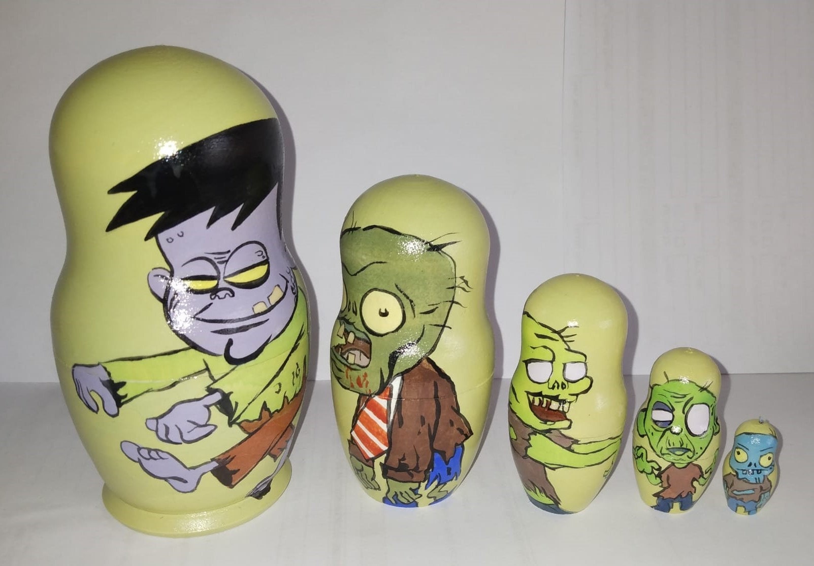 Zombies Nesting Doll Handmade Etsy
