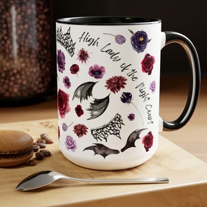 High Lady Coffee Mug | Feysand | ACOTAR Mug Suriel Sells | High Lady of the Night Court Officially Licensed  | Two-Tone Mug, 15oz