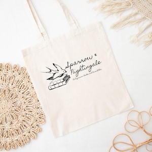 Doctor Who Book Tote Bag | Sparrow & Nightingale | Natural Tote Bag