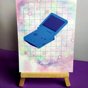 Retro 90s games console kawaii aesthetic gamer girl wall art print