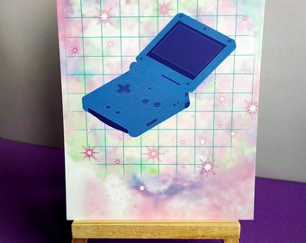 Console de jeux rétro des années 90 kawaii esthétique gamer fille wall art print