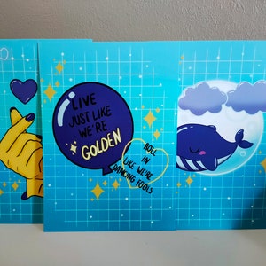 Kawaii estético BTS K-pop conjunto de impresión de arte digital
