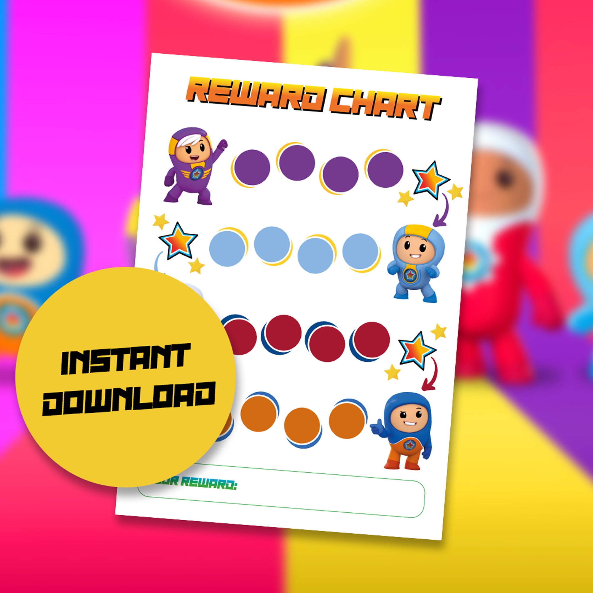 Cbeebies Go Jetters Wall Chart for Children - Etsy Canada