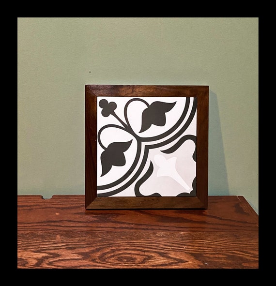 Trivets With Wood Frames and Ceramic Tile Inlays Etsy