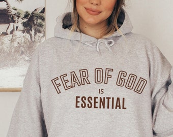 Fear of God is Essential Sweatshirt Christian Sweatshirt Religious Sweatshirt Aesthetic Sweatshirt Y2k Shirt God is Essential Shirt Etsy