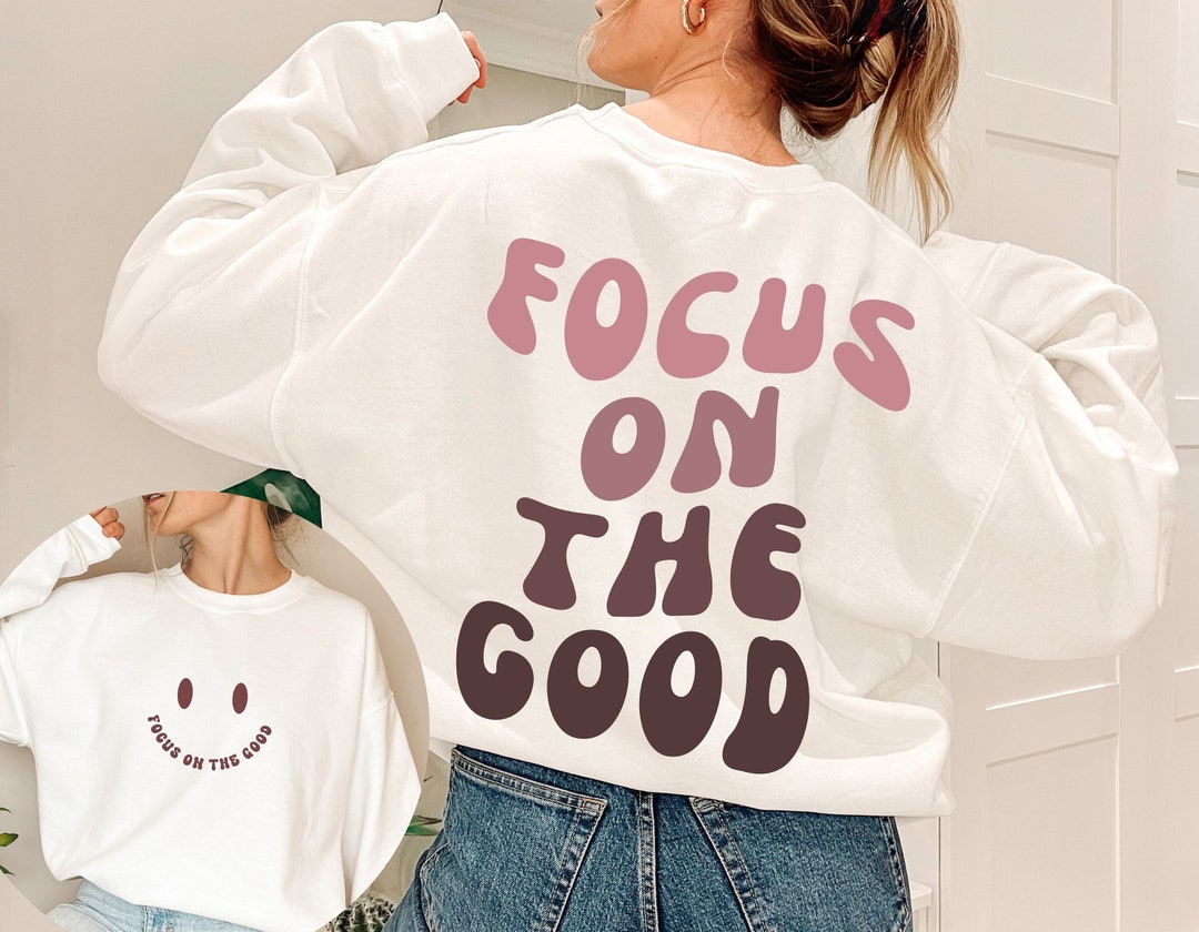Positive Aesthetic Sweatshirt , Aesthetic Crewneck , Positivity Crewneck , Oversized Sweatshirt ...