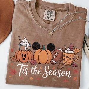Comfort Colors® Autumn Fall Pumpkin Shirt Cozy Season shirt, Tis the season shirtGame day Fall Sweatshirt, ,Thanksgiving Shirt Autumn