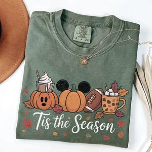 Comfort Colors® Autumn Fall Pumpkin Shirt Cozy Season shirt, Tis the season shirtGame day Fall Sweatshirt, ,Thanksgiving Shirt Autumn