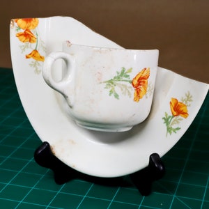 Poppy Cup & Saucer Pot
