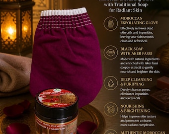 Box Moroccan Hammam… The Secret to Soft & Radiant SkinBox Moroccan Hammam Natural Beauty Ritual Set