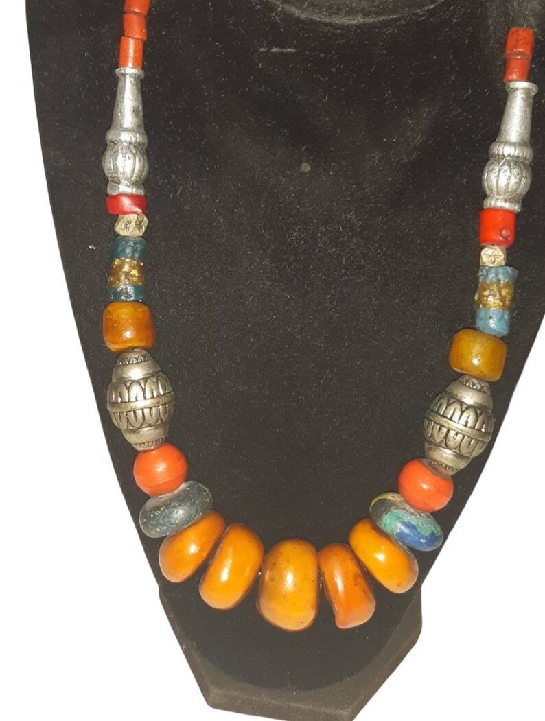 Collier Ancien Style Oriental Berbère - Fantaisie - Occasion - Fabriqué En France