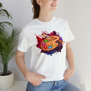 Art Before Chores - Unisex Jersey Short Sleeve Tee Designed by Becky Rogers