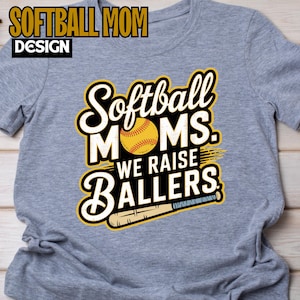 Softball Mom PNG | Digital Download | Transparent Background, Softball mom gift png, use the softball png for softball shirts, mugs