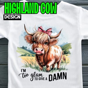 Highland cow png funny design, highland cow png for sweatershirts, tees, mugs, caps and more, use great for highland cow decor and prints