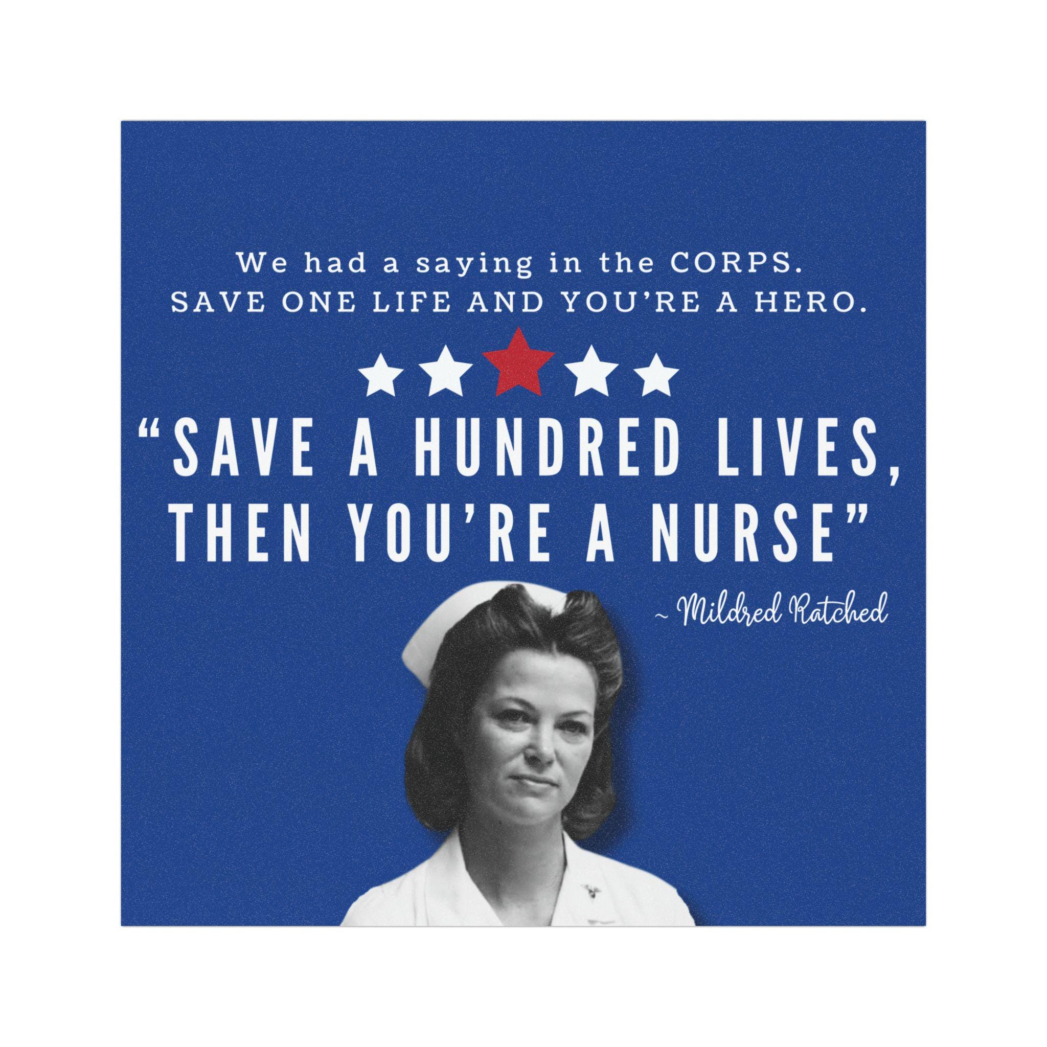 Nurse Ratched Quote Magnet - Mental Health Nursing - Psychiatric Nurse ...