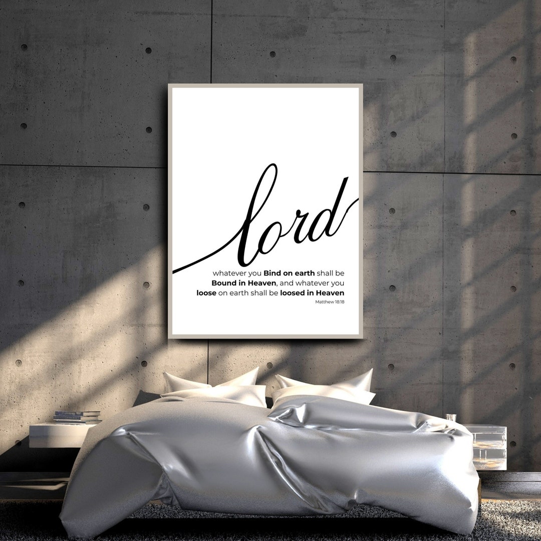 Matthew 1818. Whatever You Bind on Earth Shall Be Bound in Heaven