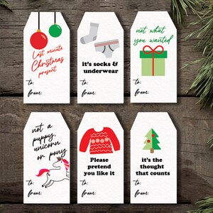 Funny Humor, Rude Christmas Gift Tags PRINTABLE Downloadable Svg, Png ...