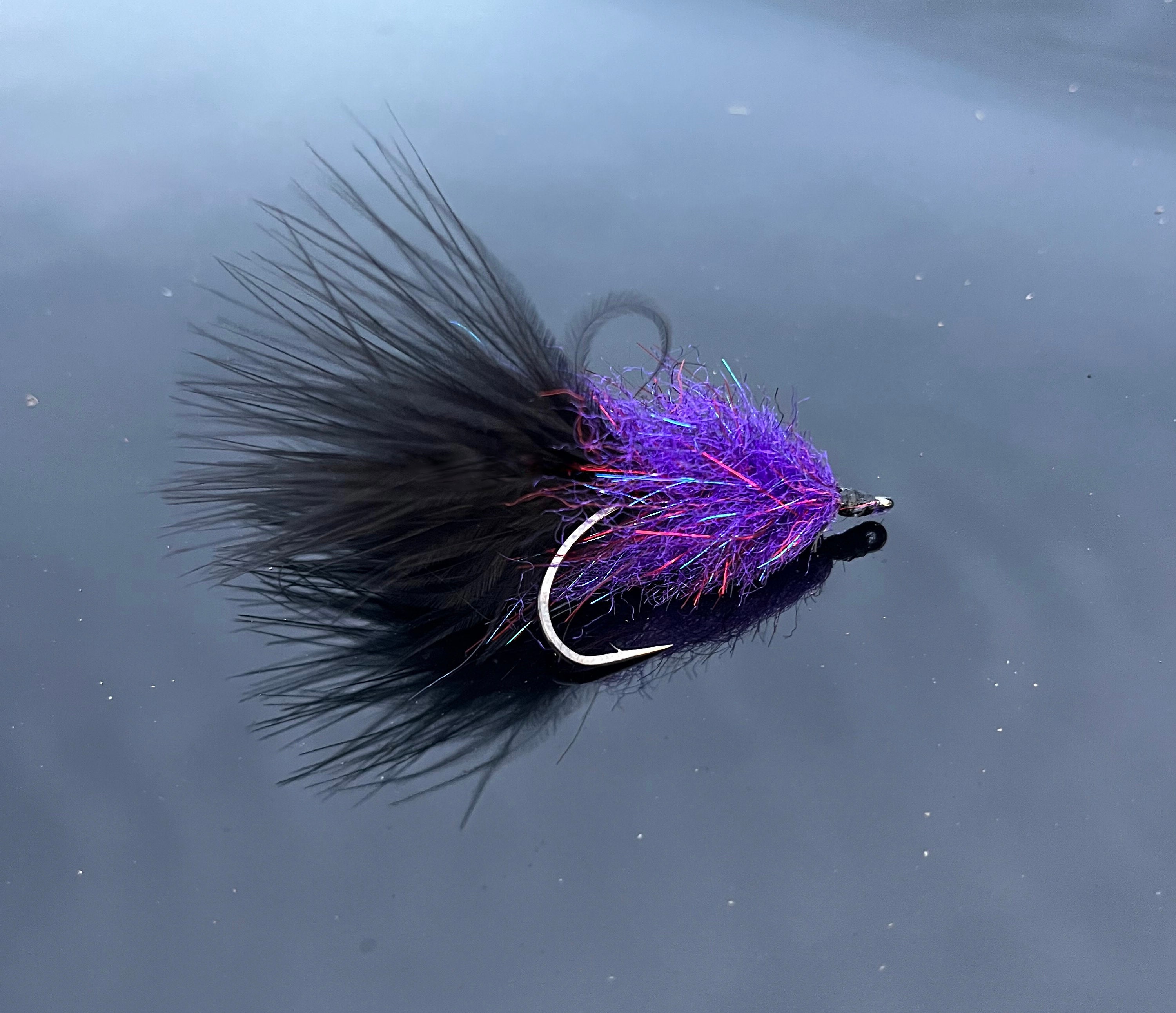 The Purple Pimp -3 Flies- Executive Series Gamakatsu B10S Stinger Hooks  Size 2 - Saltwater Flies for Tarpon