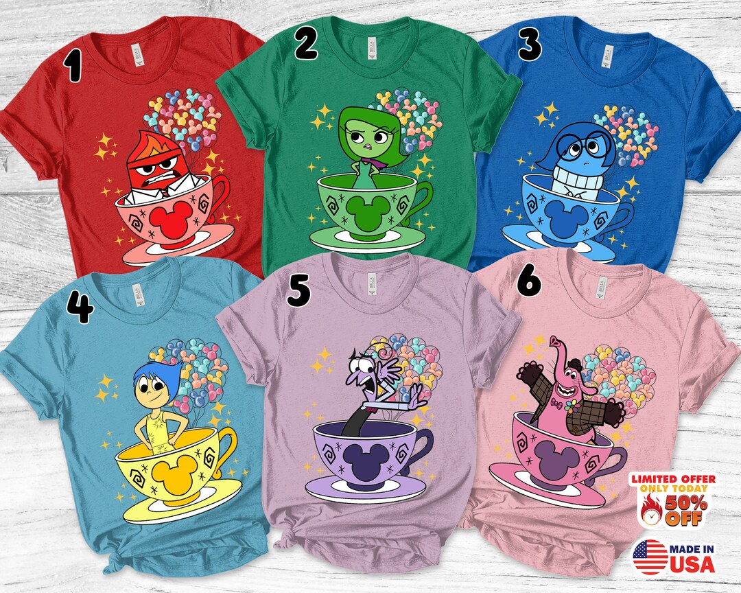 Inside Out Characters Matching Shirt Disney Inside Out Mickey - Etsy