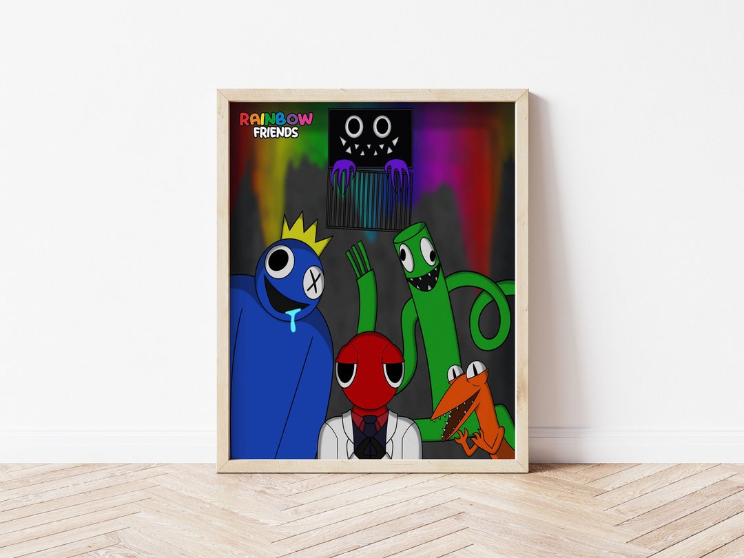 Rainbow Friends Poster HD Wall Decor Poster Game Colorful - Etsy