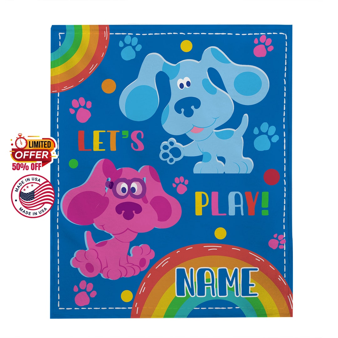 Custom Blues Clues Blanket Blues Clues Birthday Kid Gift Etsy